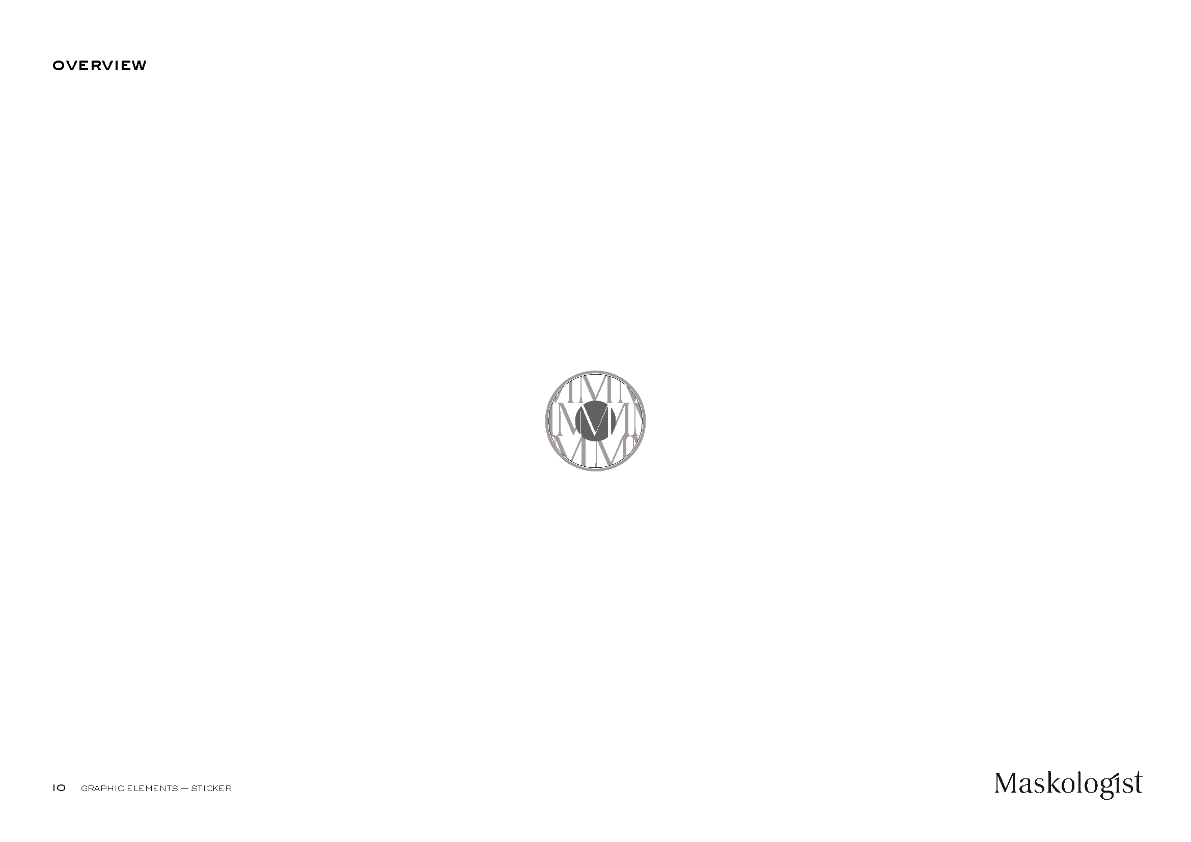 Maskologist MM monogram seal
