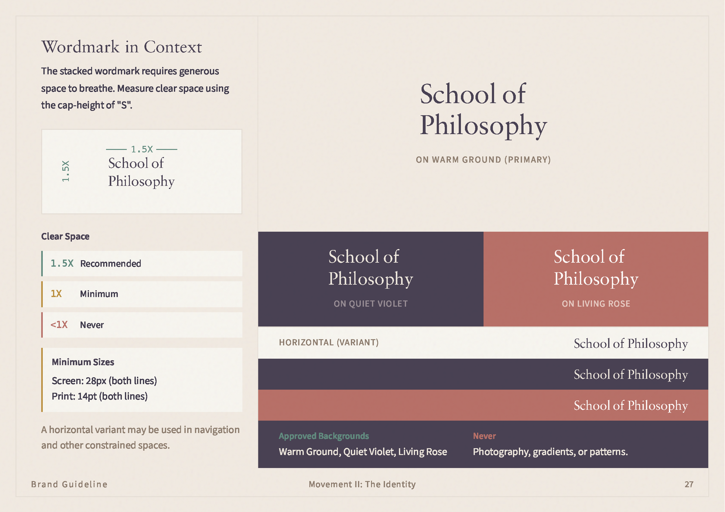 Wordmark in context