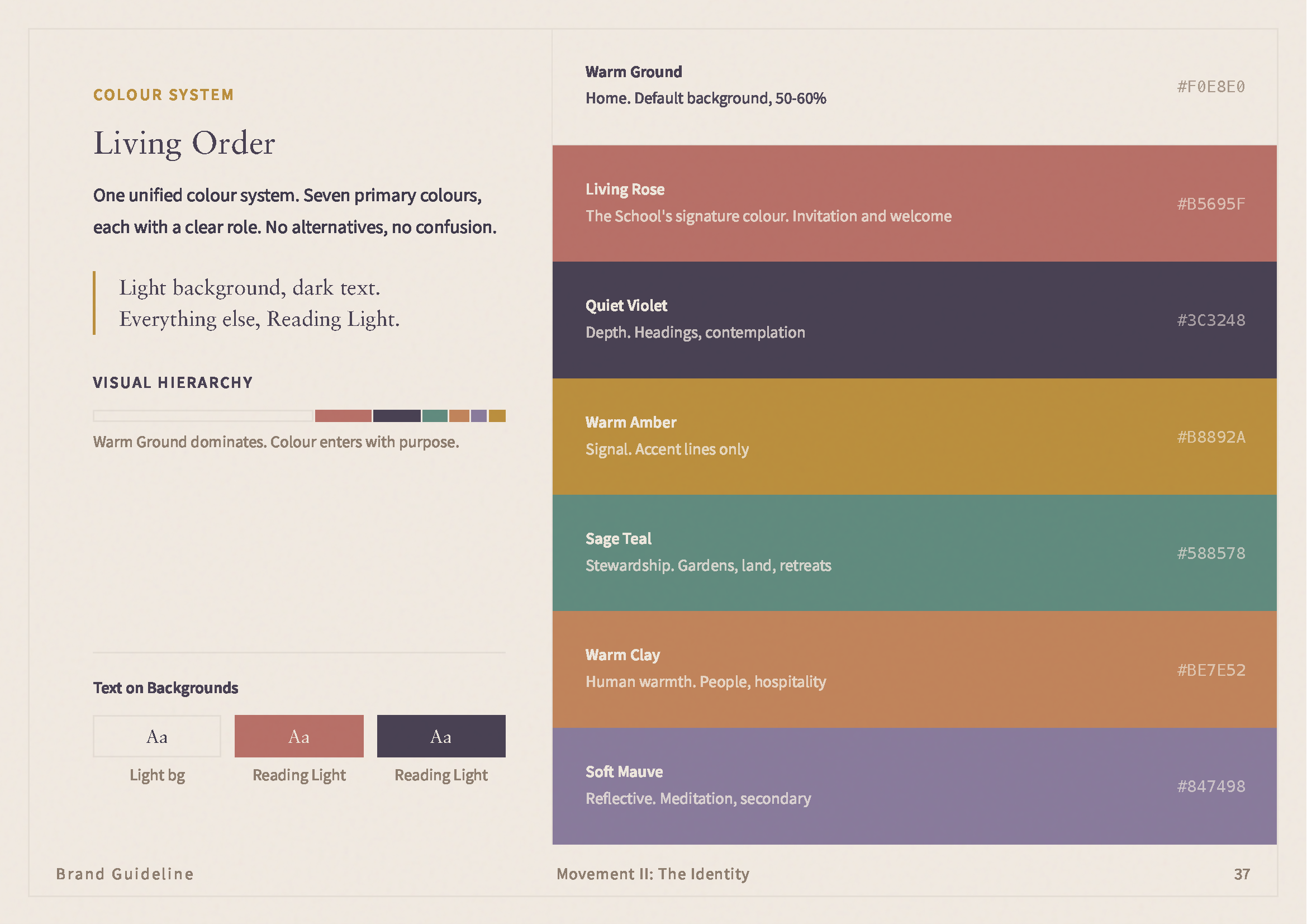 Living Order primary colours